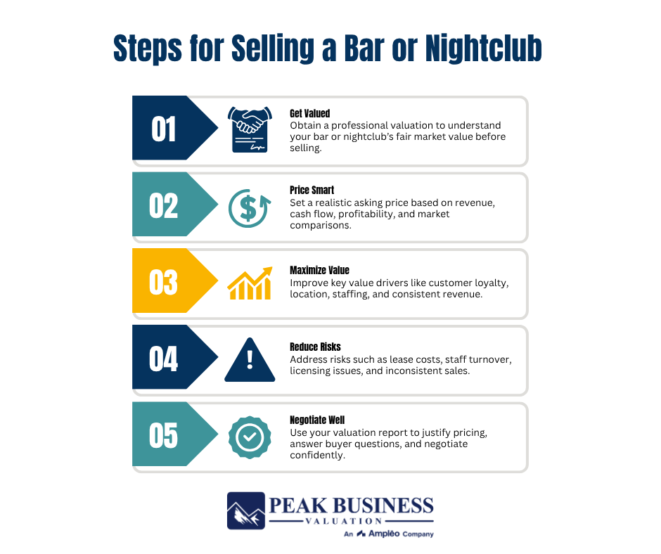13 Steps For Selling A Bar Or Nightclub