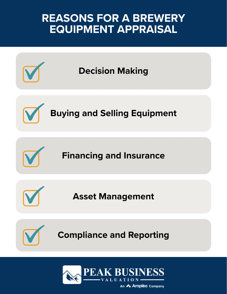 Reasons For A Brewery Equipment Appraisal