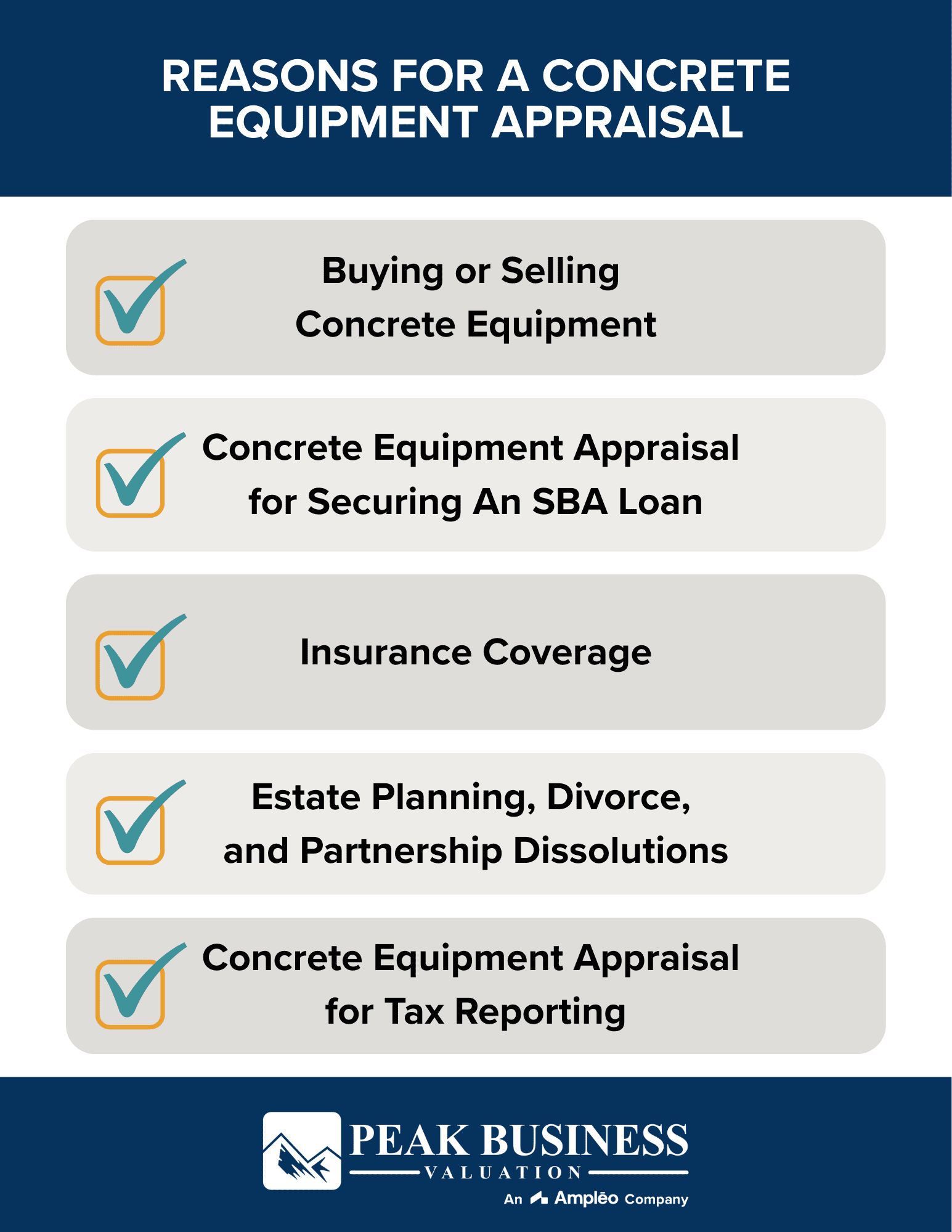 Reasons For A Concrete Equipment Appraisal
