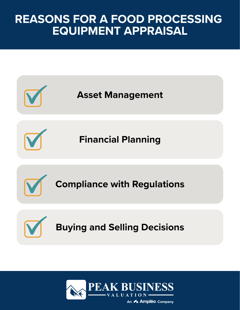 Reasons For A Food Processing Equipment Appraisal