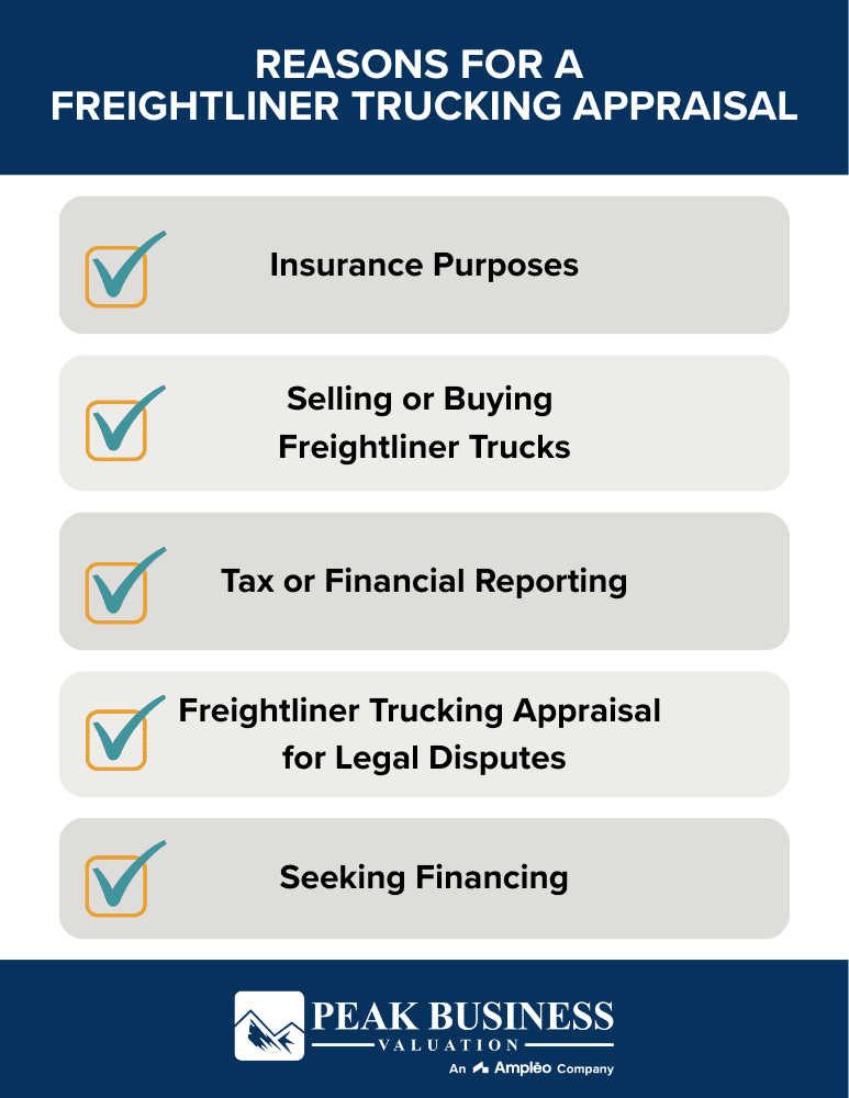 Reasons For A Frieghtliner Trucking Appraisal