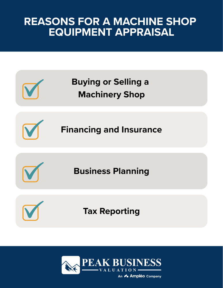 Reasons For A Machine Shop Equipment Appraisal