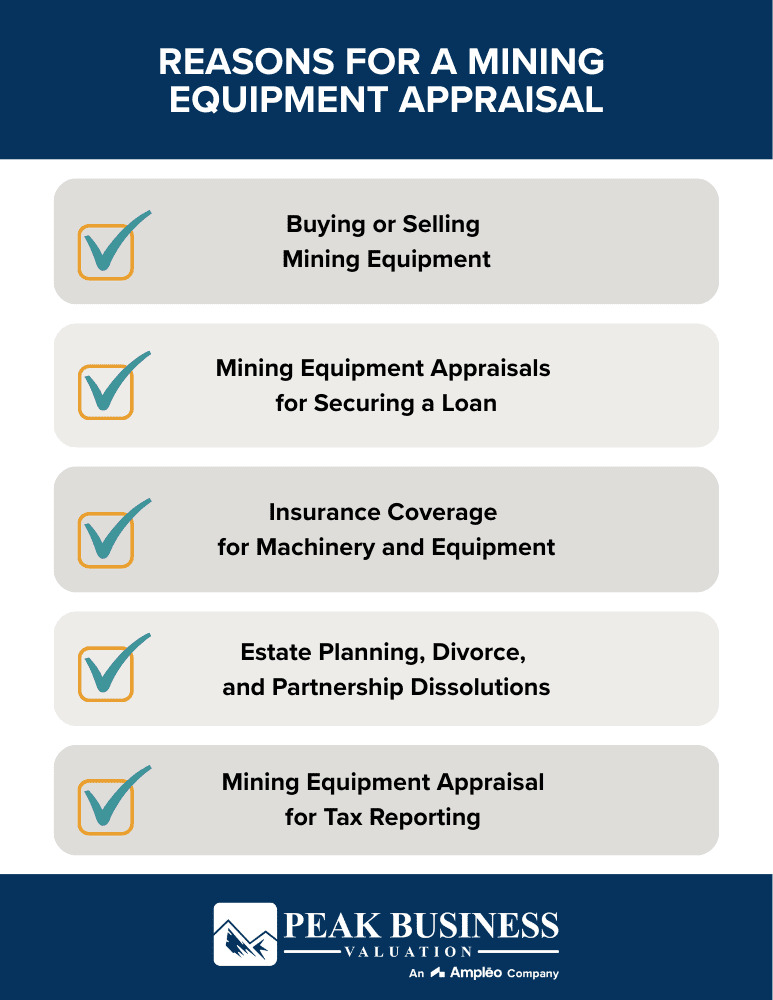 Reasons For A Mining Equipment Appraisal