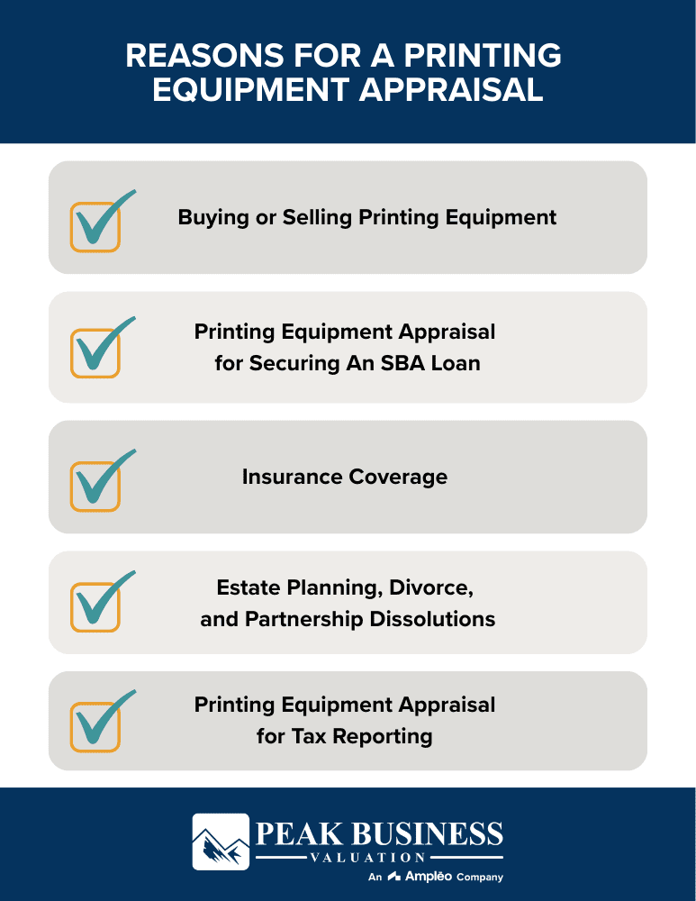 Reasons For A Printing Equipment Appraisal