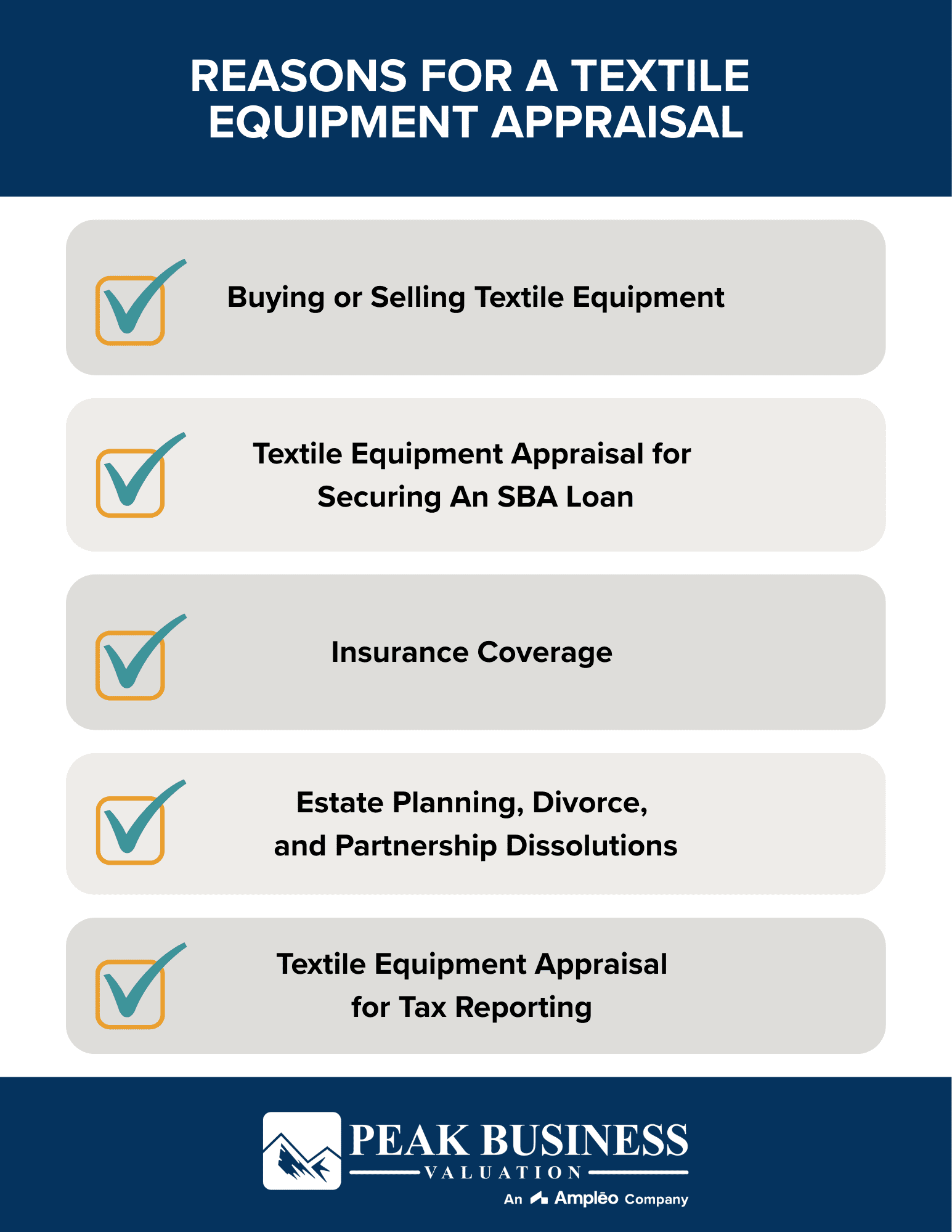 Reasons For A Textile Equipment Appraisal
