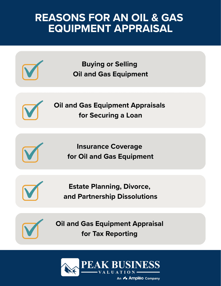 Reasons For An Oil And Gas Equipment Appraisal